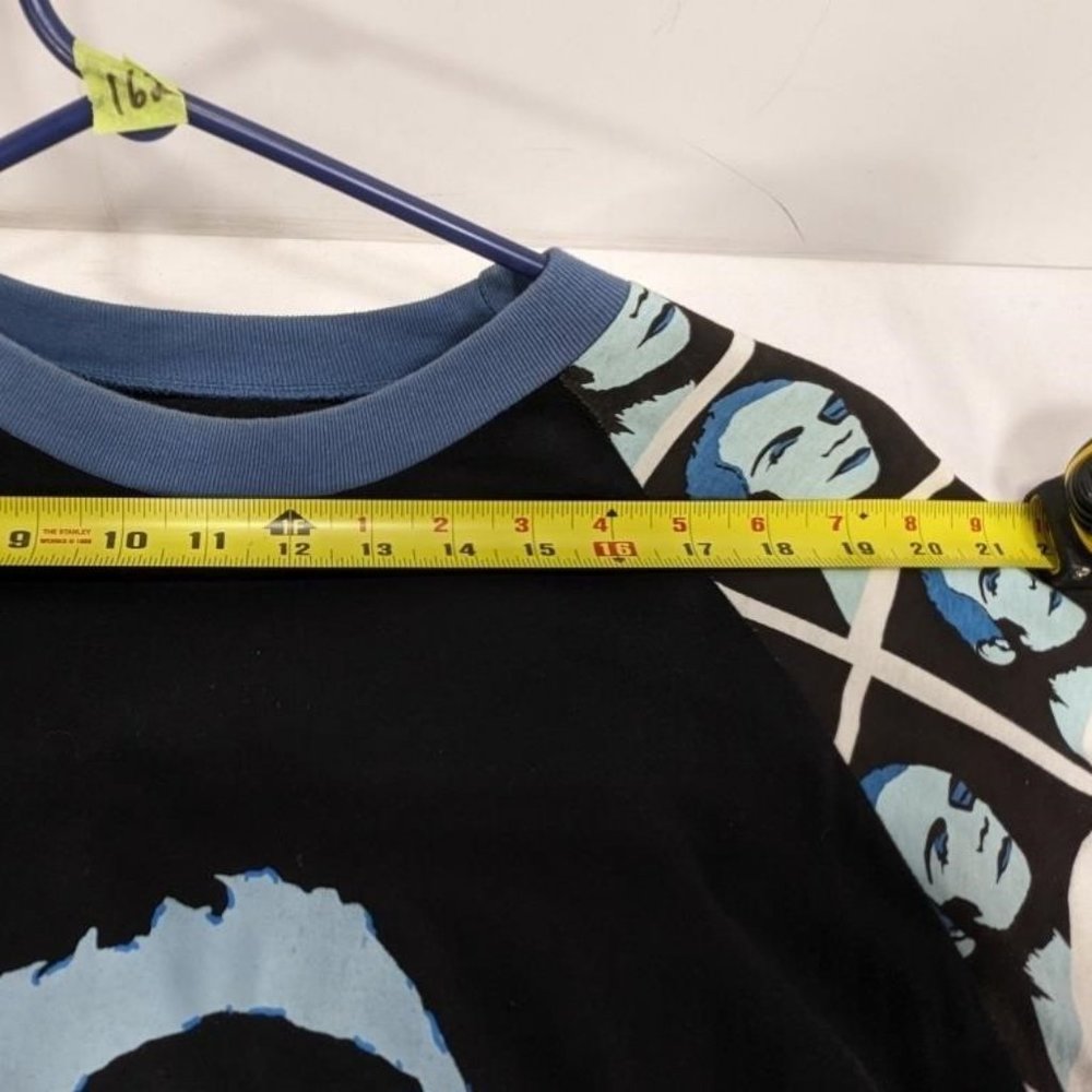 VERSACE & Andy Warhol collaboration Black & Blue large short sleeve T Shirt Tee - Picture 3 of 4